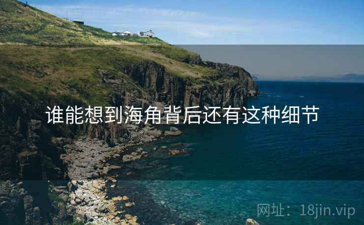 谁能想到海角背后还有这种细节